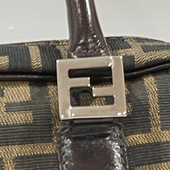 Fendi Zucca Square Handle Bag Preloved (JB1157) - Picture 3 of 6